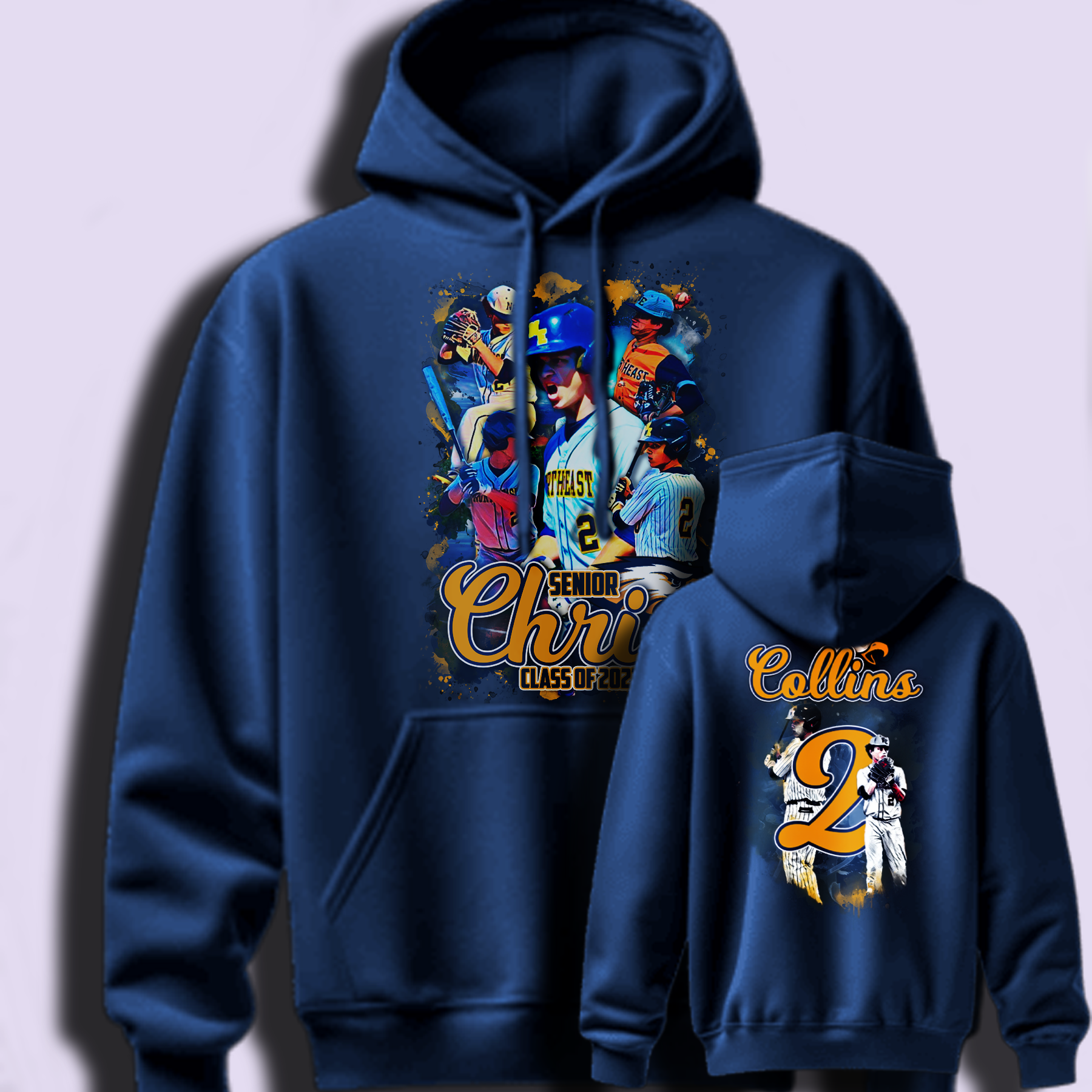 Custom Baseball Hoodie Design