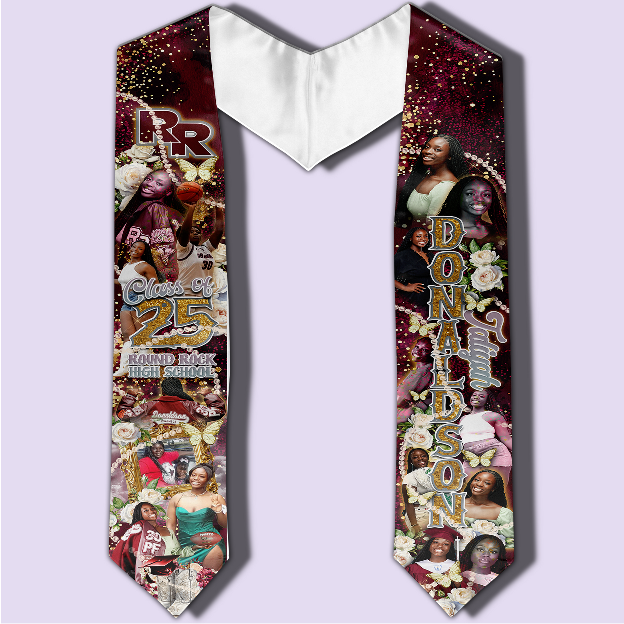 Boots & Pearls Graduation Stole