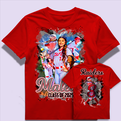 Custom Softball Tee Design #1