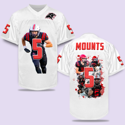 Youth Custom Football Jersey (White)