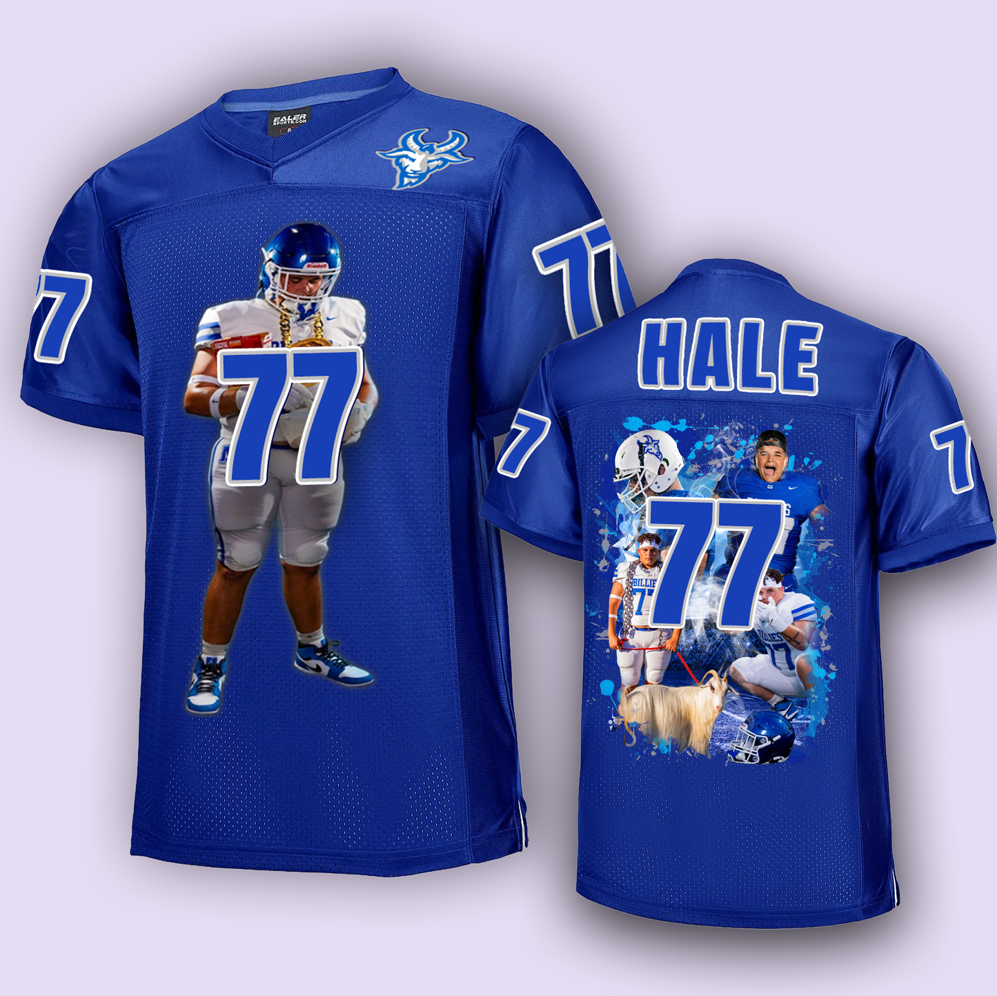 Youth Custom Football Jersey (6 Colors Available)